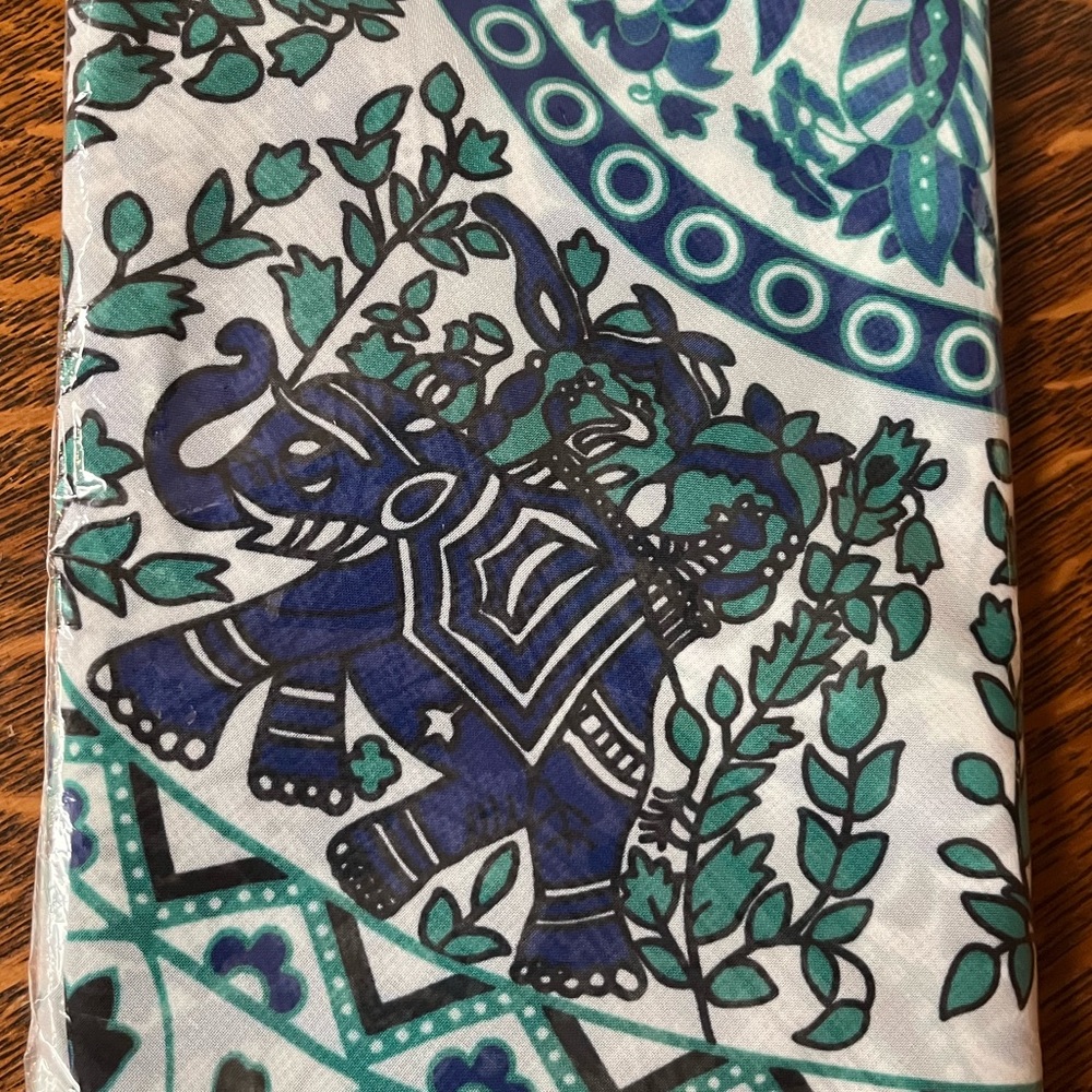 Host Pick! 🎉 Bohemian Beach Throw, Tablecloth & Cover in One Blue Combo & Teal - Picture 14 of 16